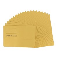 Classmates Document Wallet Foolscap - Yellow - Pack x 50