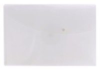 Popper Wallet Foolscap Clear - Pack x5
