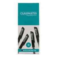 Classmates Gel Rollerball Pens - Black - Pack x 10