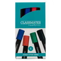 Classmates Flipchart Marker - Assorted - Chisel Tip - Pack x 4