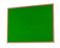 Light Oak MDF Wood Framed Noticeboard Felt - Green - Size 1800 x 1200