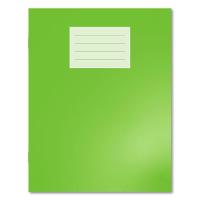 Oxford Exercise Book 9x7in - 229x178mm - 8mm Ruled with Margin -  Light Green Cover - 80 Pages