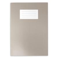 Oxford Exercise Book A4 297x210mm - 8mm Ruled with Margin - Grey Cover - 80 Pages