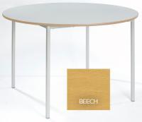 Fully Welded Circular Table - D1100mm - H640mm - Beech