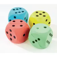 Foam Dice - Pack x 4