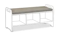 Millhouse Bench Cushion - Cloakroom Storage Bench