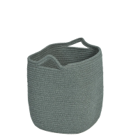 Millhouse Dark Grey Deep Rope Storage Baskets. pack x6
