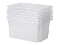 Millhouse Set of 6 Clear Deep Tubs
