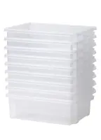 Millhouse Set of 9 Clear Shallow Tubs