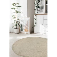 Classic Circular Rug - Natural