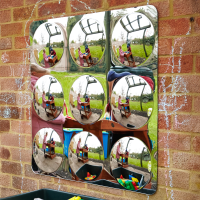 Giant 9-Dome Acrylic Mirror Panel - 780mm