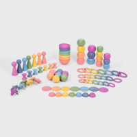 Rainbow Wooden Super Set - Pack x 84