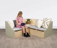 Junior Reading Corner - with tan cushions