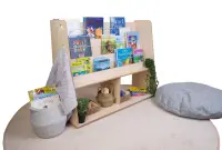 Free Standing Book Display and Storage Unit - Maple