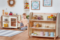 Millhouse Home from Home Tiered Shelf Unit with Mirror Back