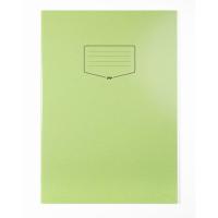 Silvine Tough Shell A4+ Exercise Books. 8mm Ruled with Margin. Green x80 Pages