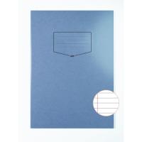 Silvine Tough Shell A4+ Exercise Books. 8mm Ruled with Margin Dark Blue. x80 Pages