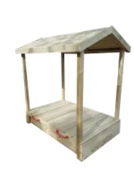 Wooden Sandpit Shelter - Shelter with sandpit + lid only