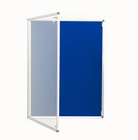 Slimline Classic Frame Felt Lockable Tamperproof - Blue - Size 1800 x 1200