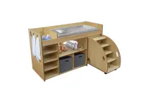 Wooden Baby Changing Station with Steps