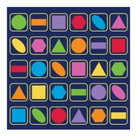 Geometric Shapes 3x3m Placemat Carpet
