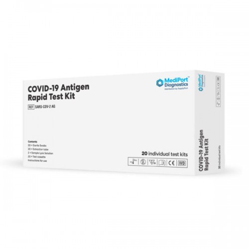 Mediport COVID SARS-CoV-2 Antigen Rapid Test Kit - Single
