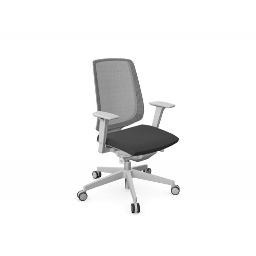 Profim LightUp Ergonomic Armchair with Mesh Backrest Light Grey