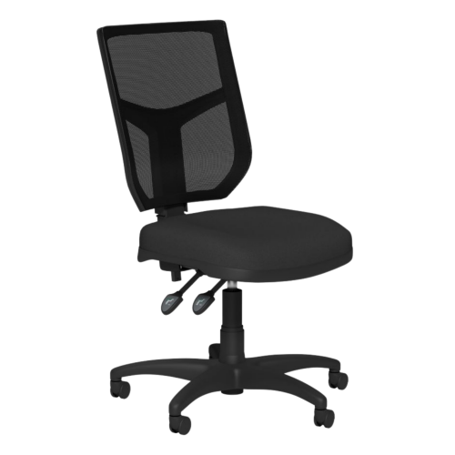 OA Mesh Back Swivel Chair; No Arms Black