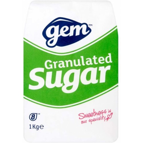 Gem Sugar Granulated 1 KG bag