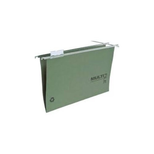 Rexel Multifile Suspension File V Base 15mm Green (Pack of 50) 78008