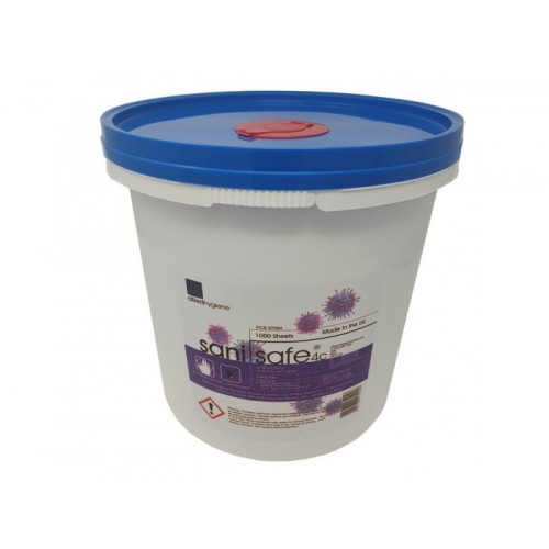 Sanisafe Hand & Surface Wipes (Bucket of 1000)