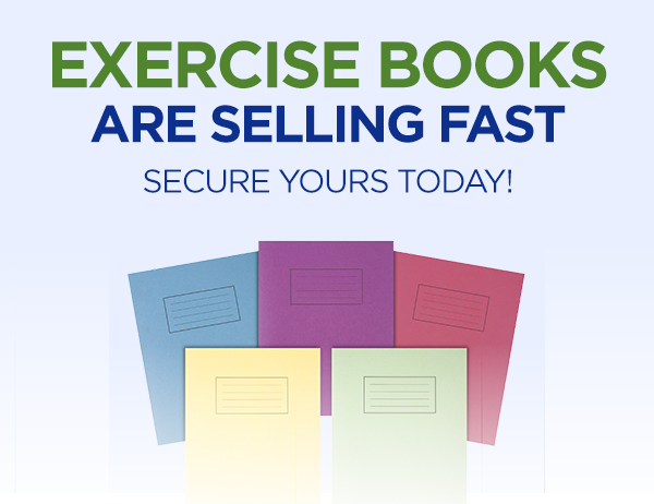 Exercise Books Are Selling Fast!