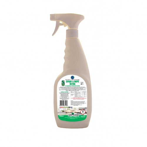 KT Spray & Wipe Ultra Virucidal Cleaner (Certified Against Coronavirus) 750ml Pack of 6 2 Trigger heads Per Box