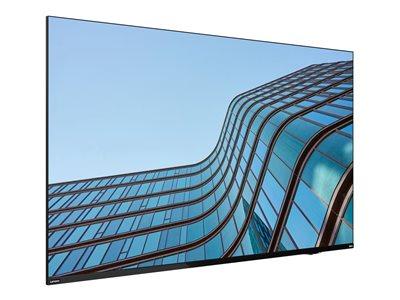 Lenovo ThinkVision E55 LFD - 55" Diagonal Class (54.6" viewable) LED-backlit LCD display - interactive - 4K UHD (2160p) 3840 x 2160 - HDR - Direct LED - black