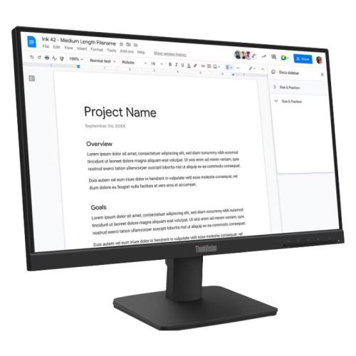 Lenovo ThinkVision S22-4e - LED monitor - Full HD (1080p)
