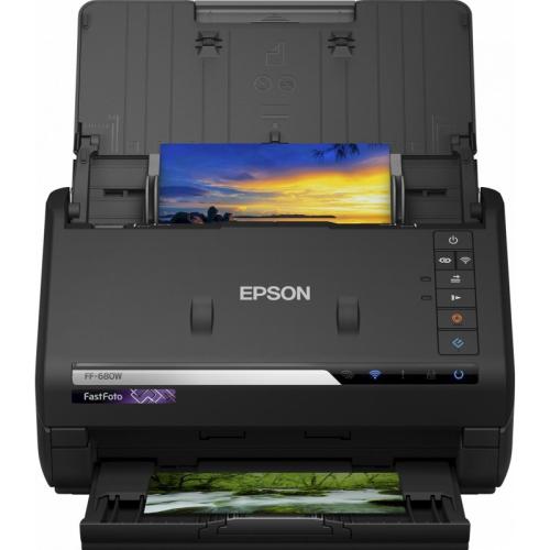 Epson FastFoto FF-680W - document scanner - desktop - USB 3.0  Wi-Fi(n)