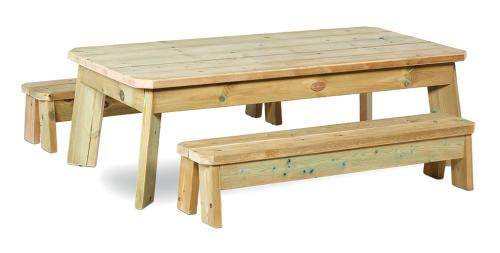 Rectangular Table & Bench Set - Toddler