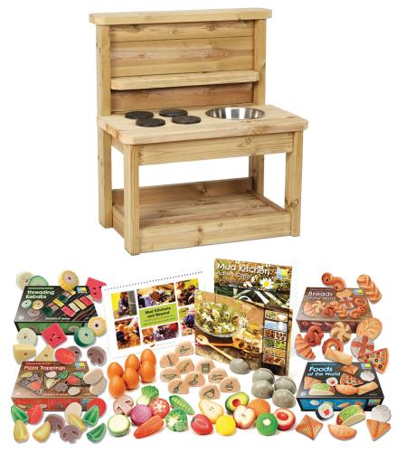 Small Mud Kitchen plus Mud Kitchen Kit PT1143