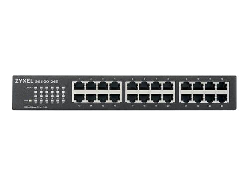 Zyxel GS1100 Series GS1100-24E - switch - 24 ports - unmanaged - rack-mountable