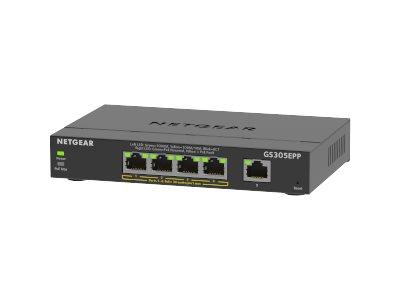 NETGEAR Plus GS305EPP - switch - 5 ports - smart