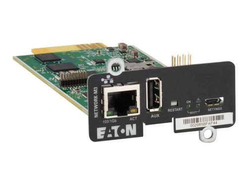 Eaton Cybersecure Gigabit NETWORK-M3 Card for UPS and PDU - remote management adapter - Gigabit Ethernet x 1
