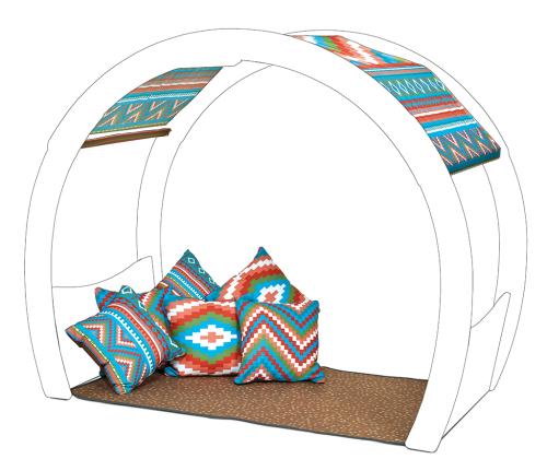 Aztec Accessory Set for Large Cosy Cove