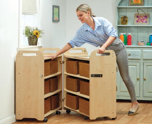 Pack-Away Cabinet with 12 Deep Baskets    