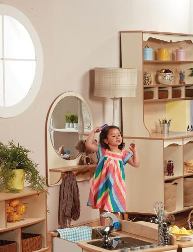 Home from Home Wall Mirror with Hooks 
