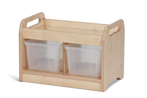 Compact Low Mirror Play Unit with 2 Tubs