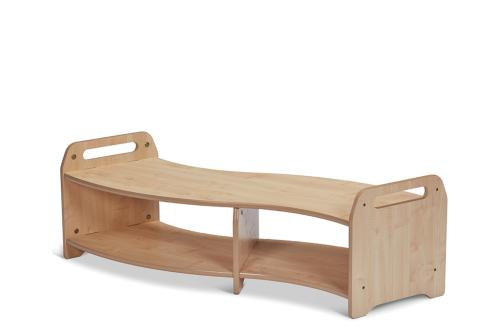 Low S-shape Open Sweep Shelving Unit