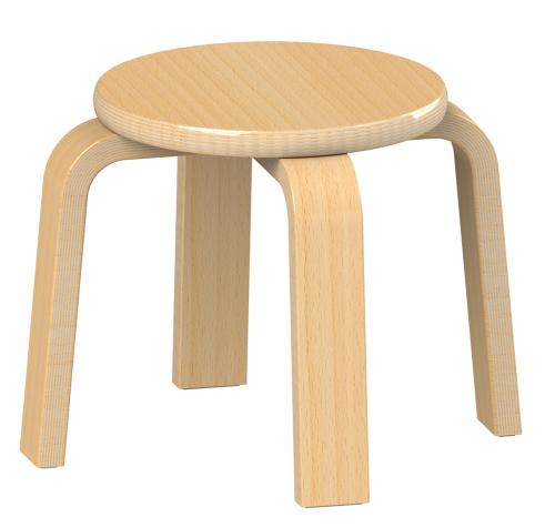 Wooden Stacking Stool H210mm (Pack of 4)
