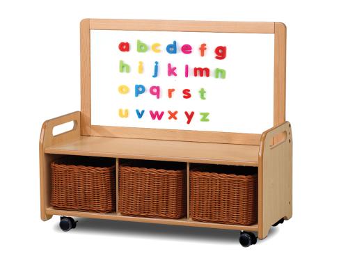 Mobile Low Magnetic Storage Unit with 3 Baskets