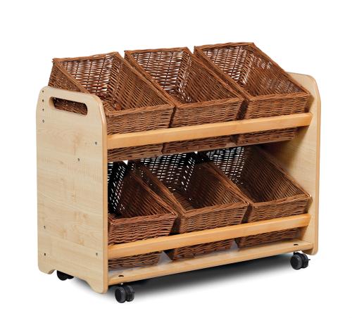 Tilt Tote Storage with 6 Baskets