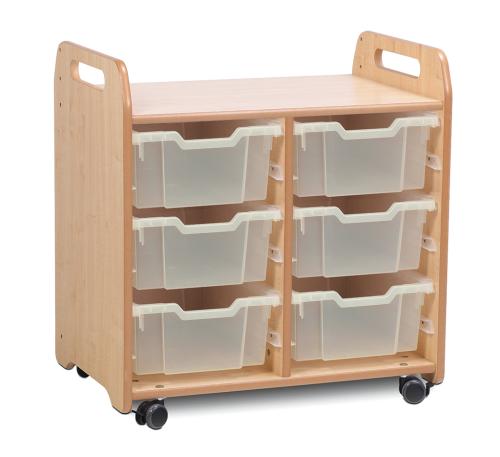 Tray Storage Unit (2 column) with 6 Deep Trays